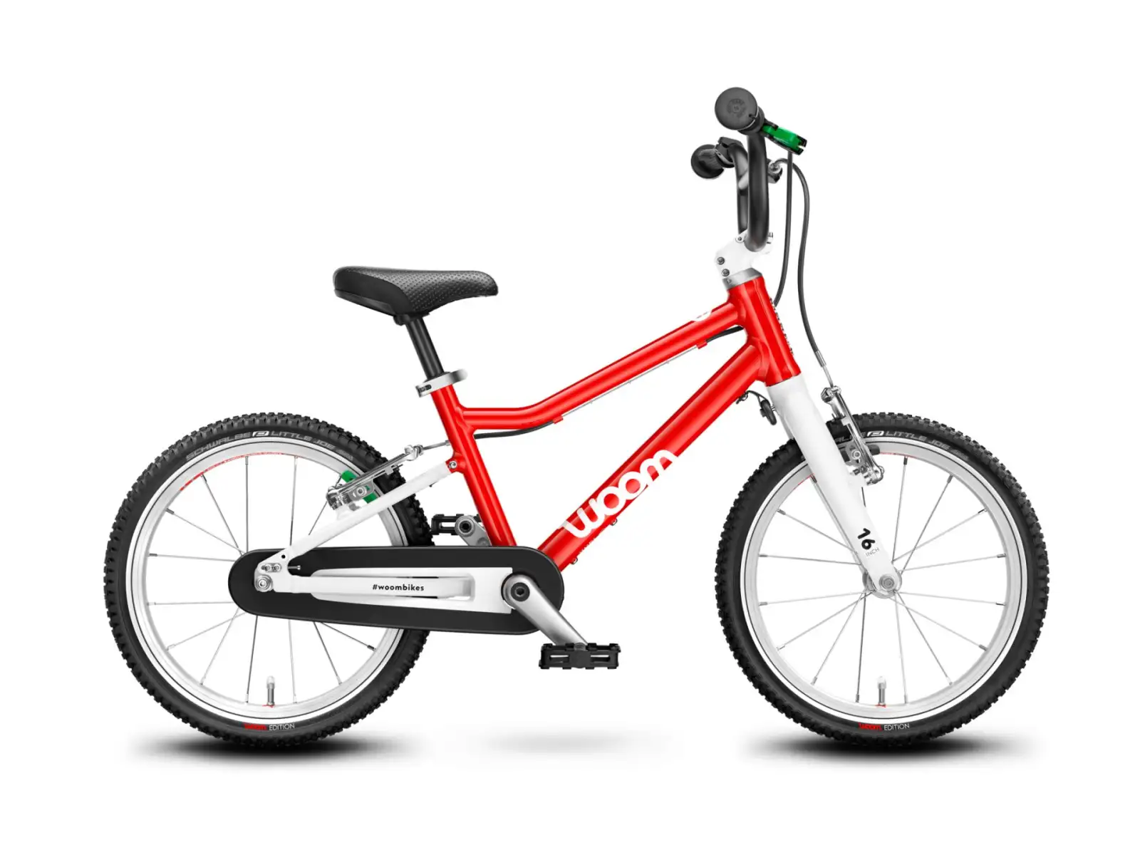 Woom 3 Red 16 detský bicykel + stojan Woom 2-3