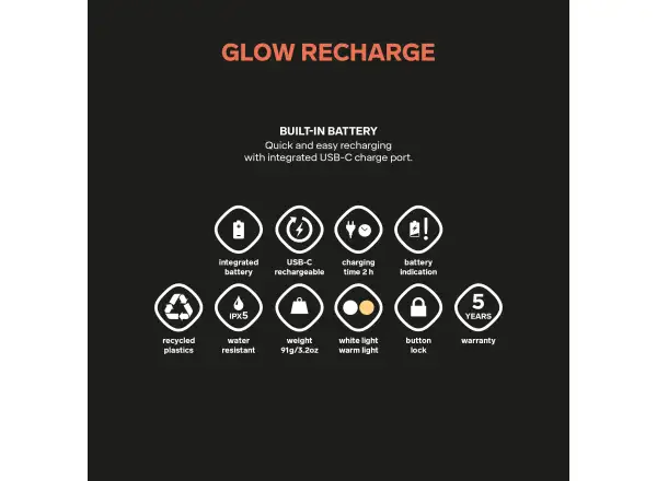 Silva Glow Recharge kompaktná svietidlo Yellow