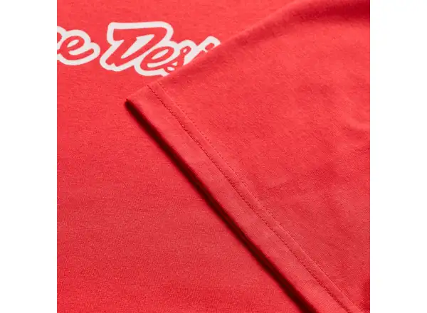 Troy Lee Designs Signature pánske tričko krátky rukáv Scarlet glo