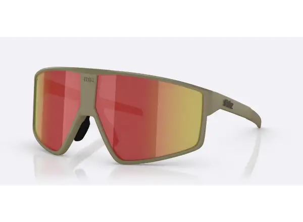 Bliz P002 slnečné okuliare Matte Camo Green/Grey Red Revo