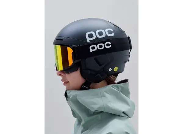 POC Nexal Mid lyžiarske okuliare Uranium Black/Partly Sunny Orange