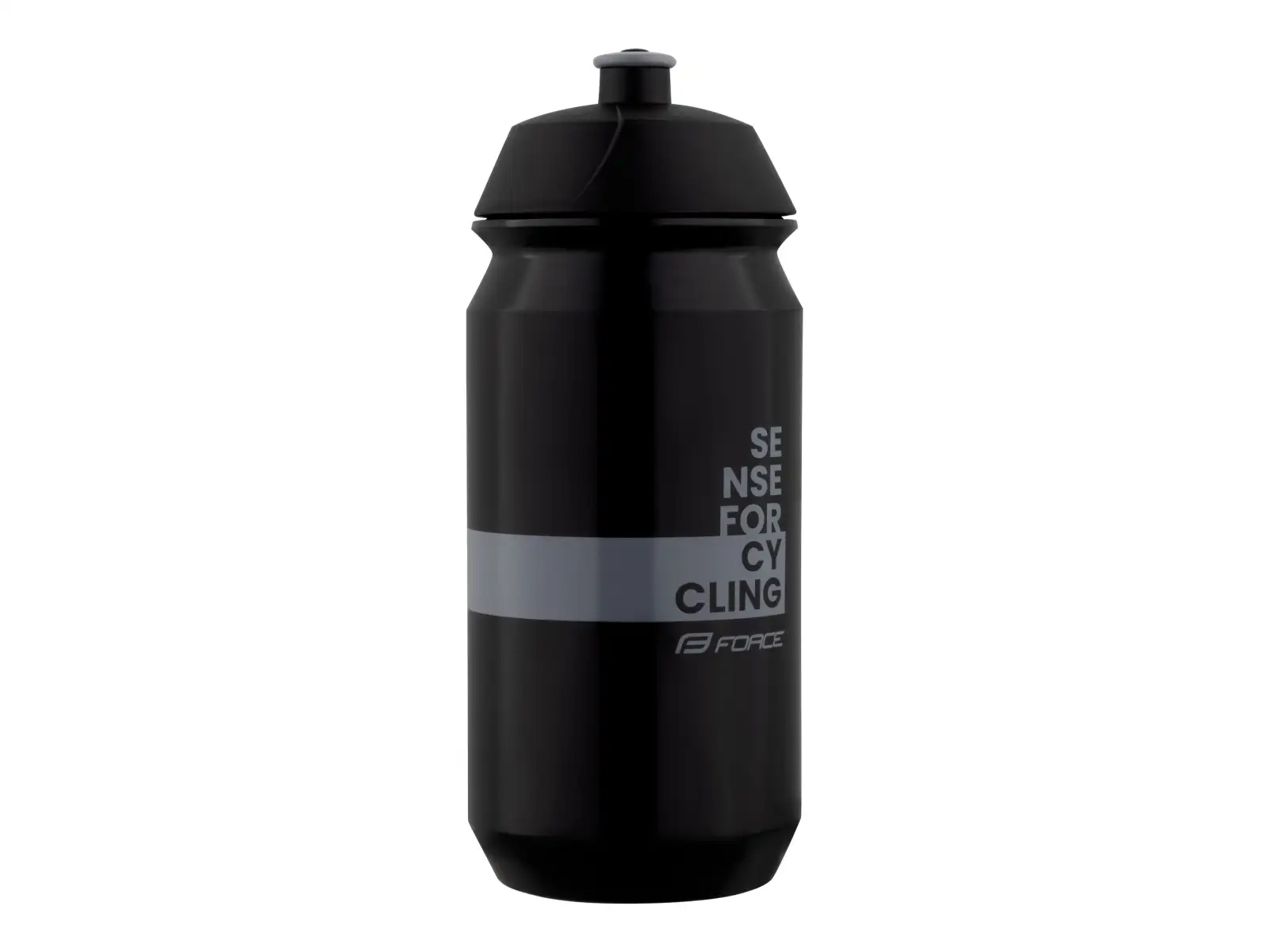 Force Fine cyklistická fľaša 500 ml čierna/sivá