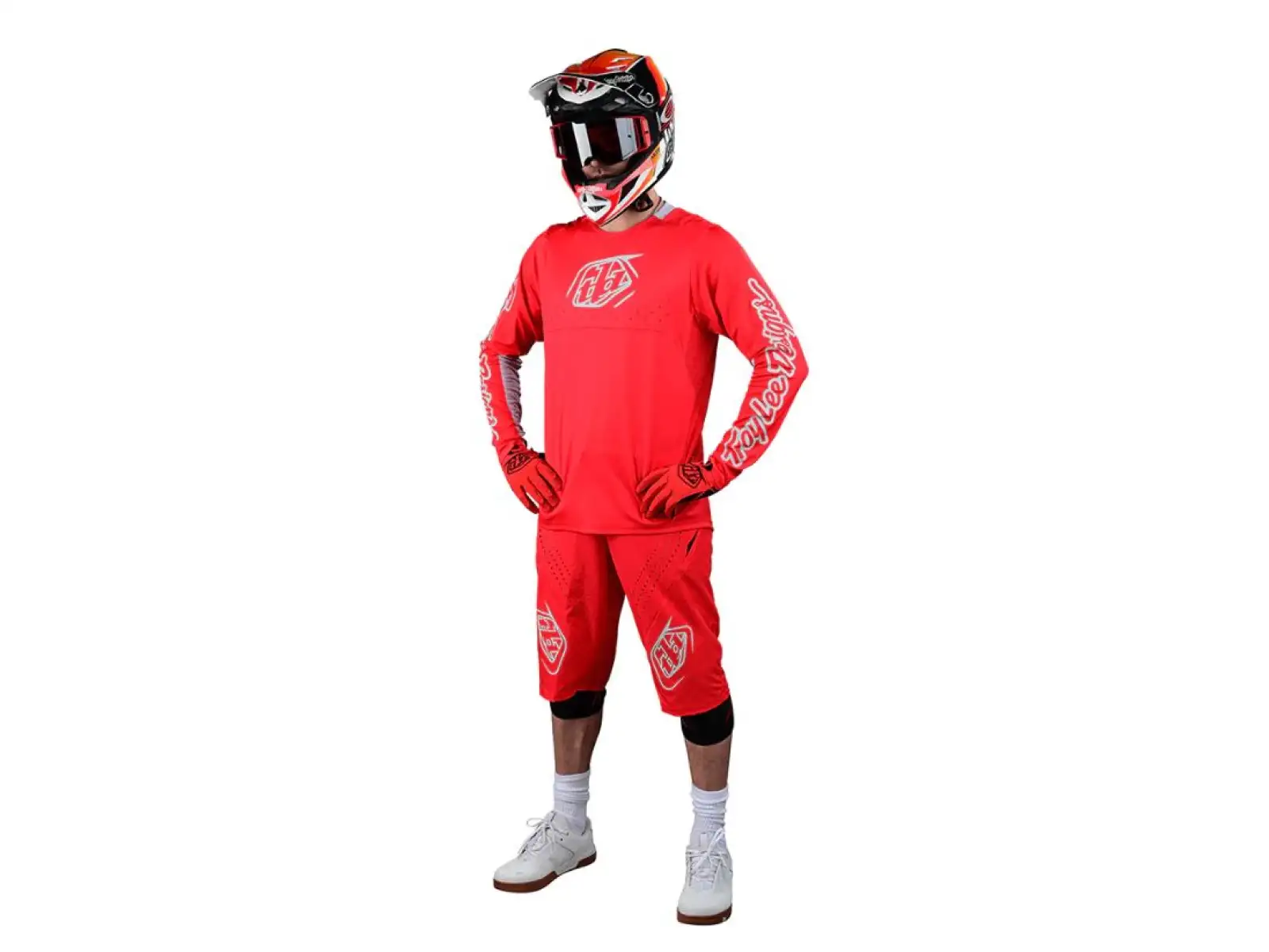 Troy Lee Designs Sprint Pánske šortky Mono Race Red