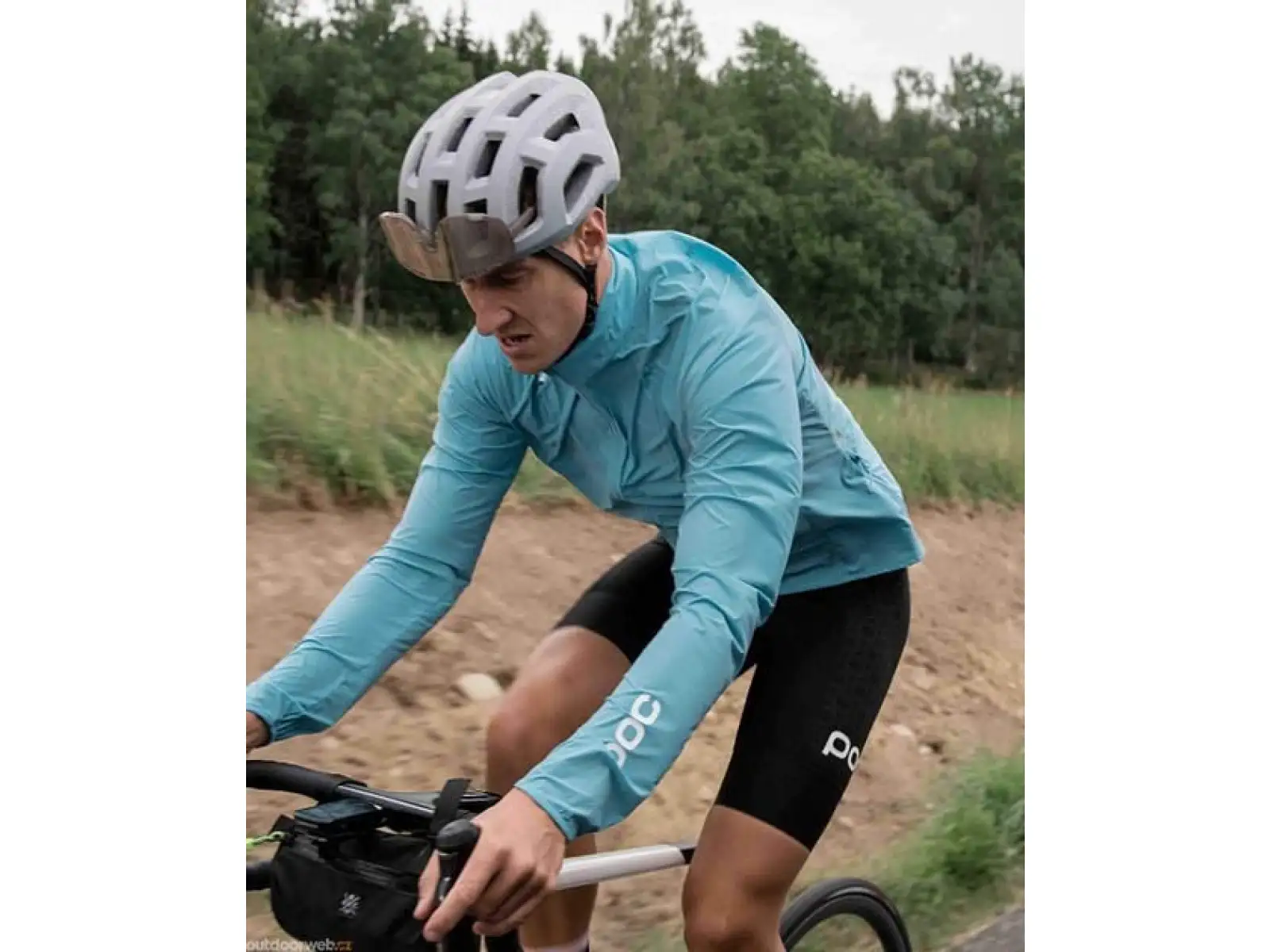 Cyklistická bunda POC Pure-Lite Splash Basalt Blue