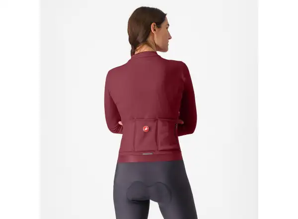 Castelli Espresso Thermal dámsky dres Deep Bordeaux