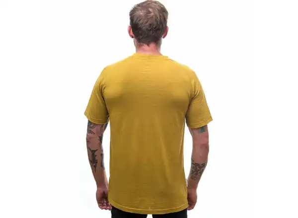 Sensor Merino Air PT Explore pánske tričko krátky rukáv Mustard