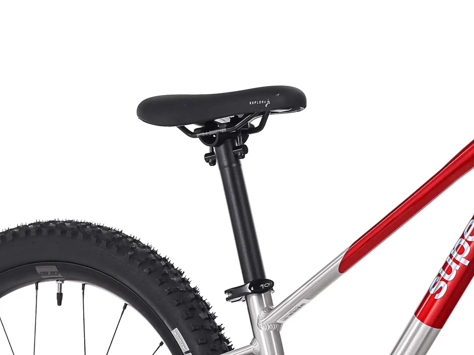Superior TEAM 24 detský bicykel Gloss Brushed Alu / Red