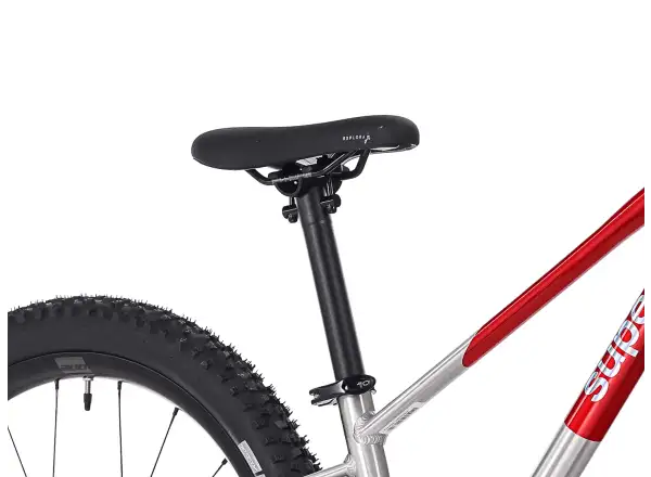 Superior TEAM 24 detský bicykel Gloss Brushed Alu / Red