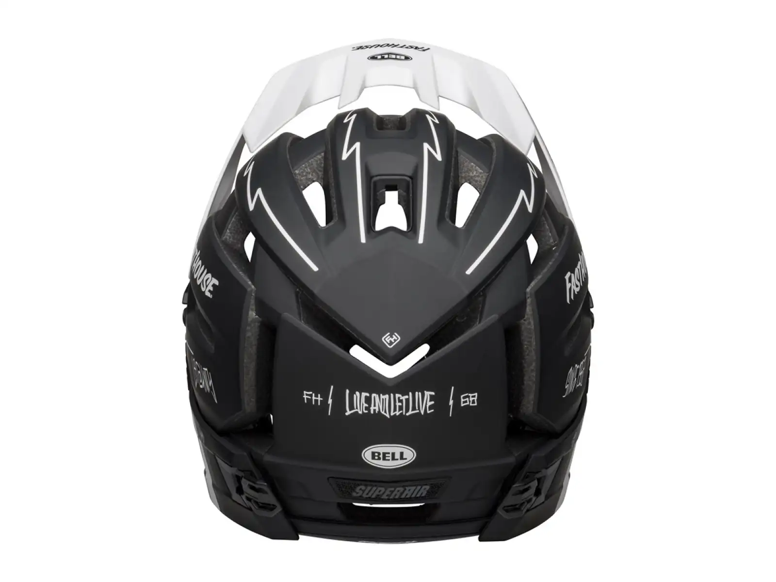 Bell Super Air R Mips prilba mat black/white fasthouse