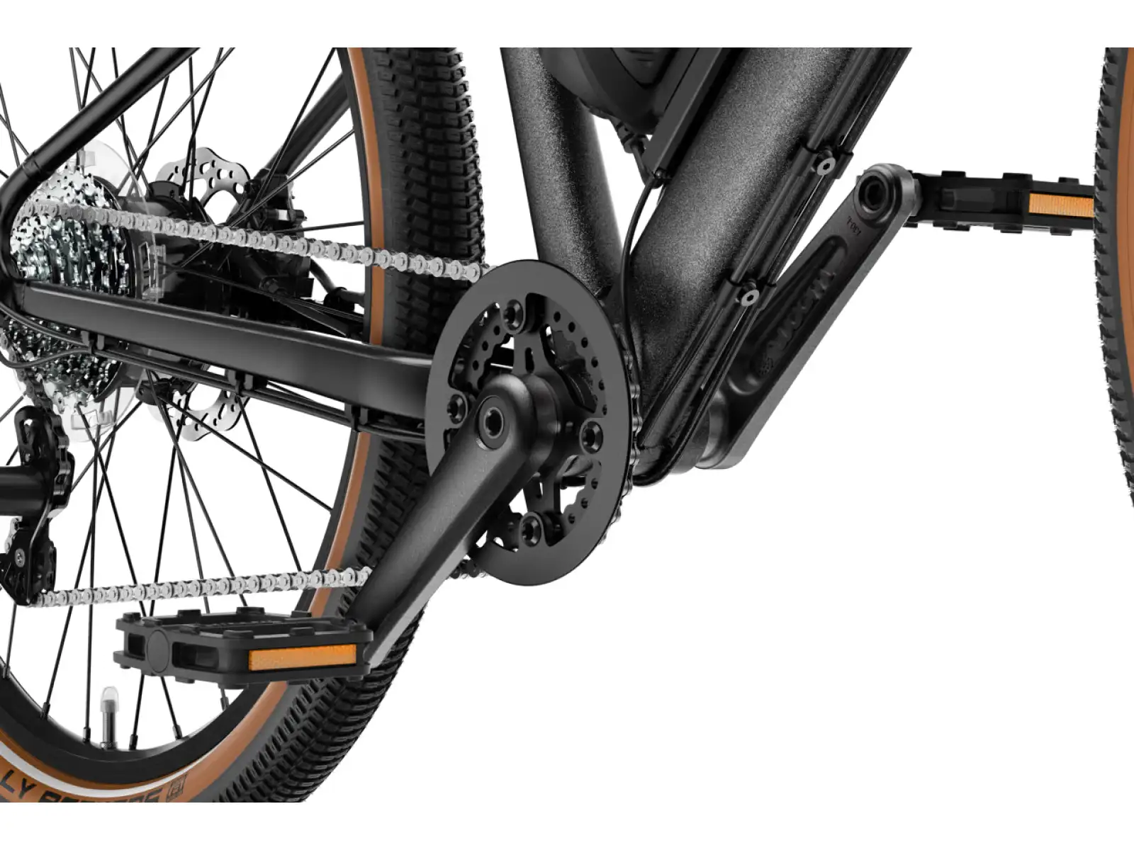 Woom Explore e 5 detský elektrobicykel Graphite Grey