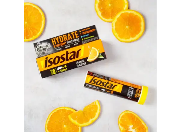 Isostar Powertabs šumivé tablety 120 g oranžová