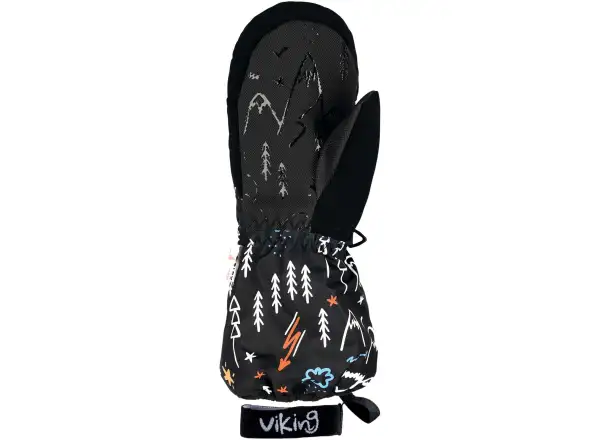 Detské rukavice Viking Snoppy Black