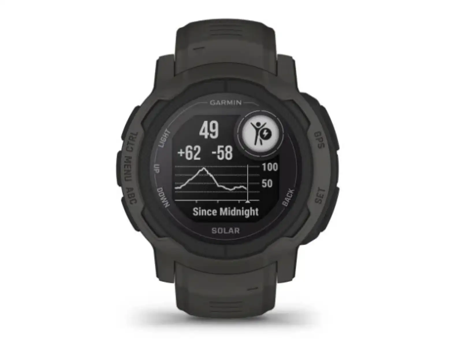 Garmin Instinct 2 Solar inteligentné hodinky Graphite