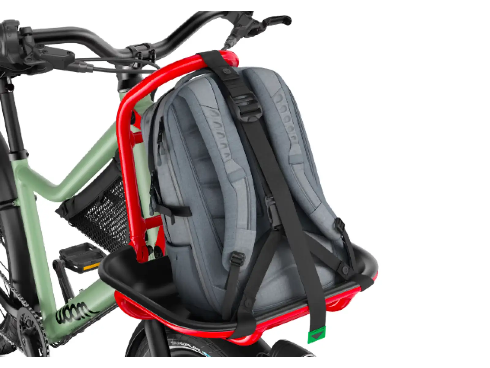 Woom 4 NOW detský bicykel 16" Moss green/formular red