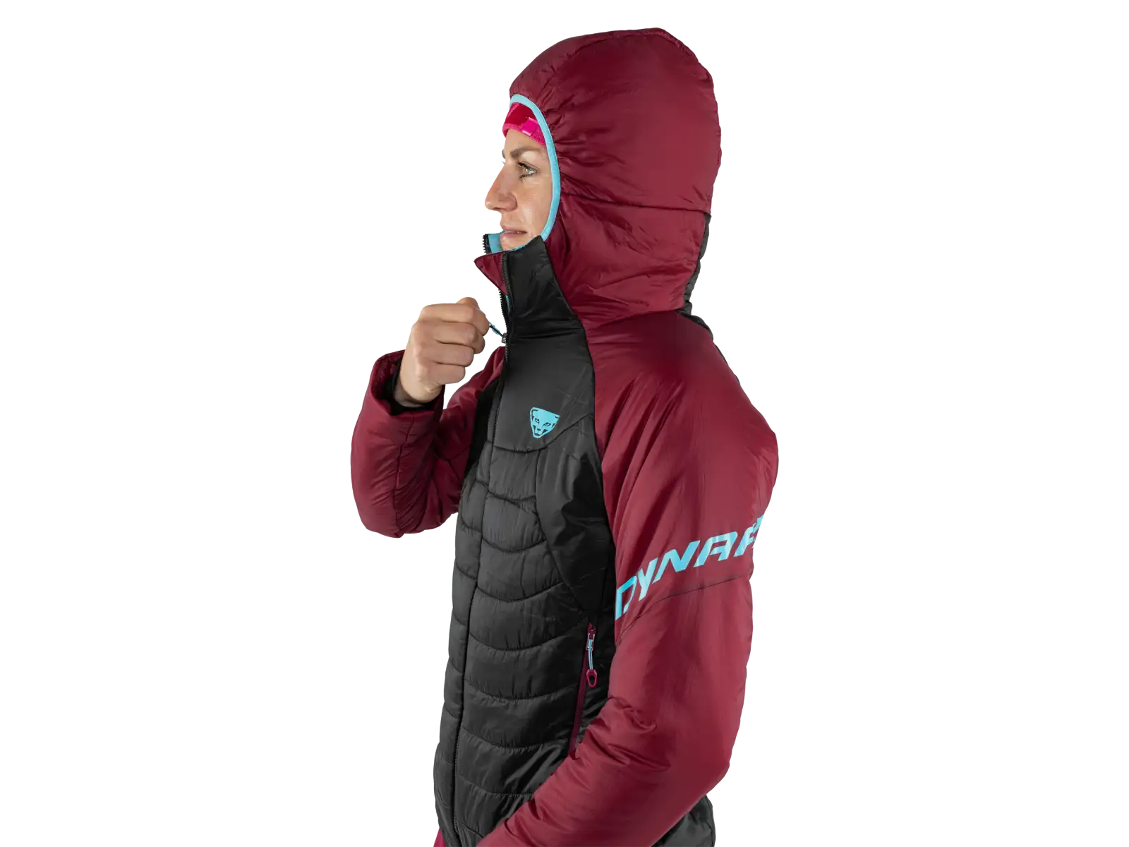 Dynafit Radical PrimaLoft Hooded Dámska bunda beet red