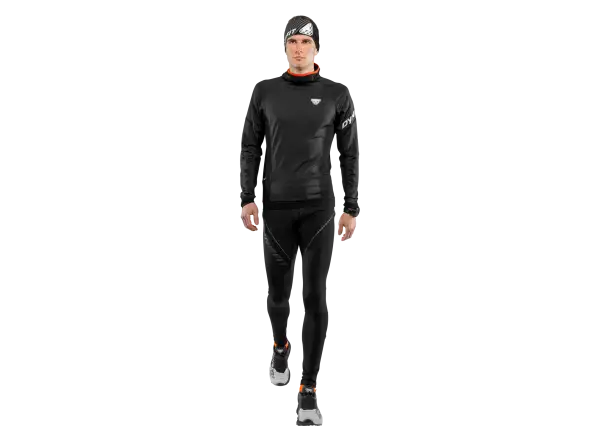 Dynafit Winter Running Tights pánske bežecké legíny Black Out