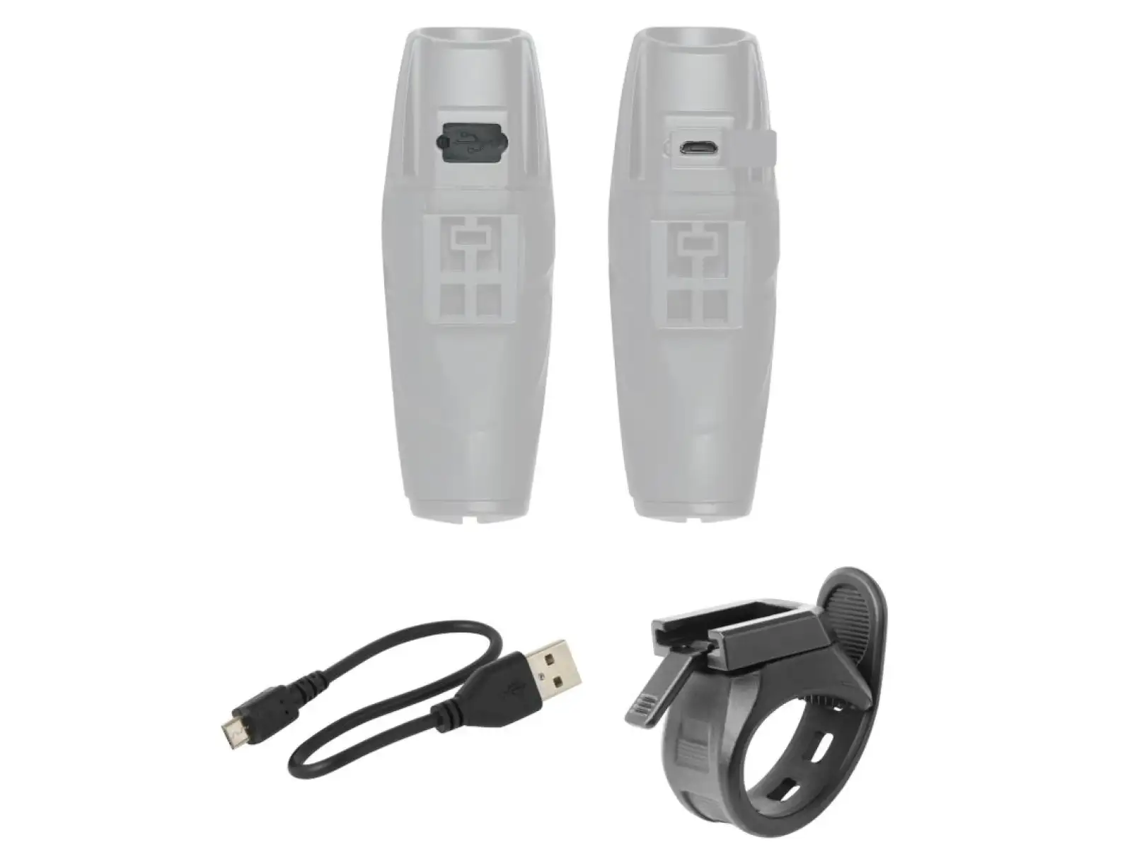 Force Shark 700LM USB predné svetlo čierna