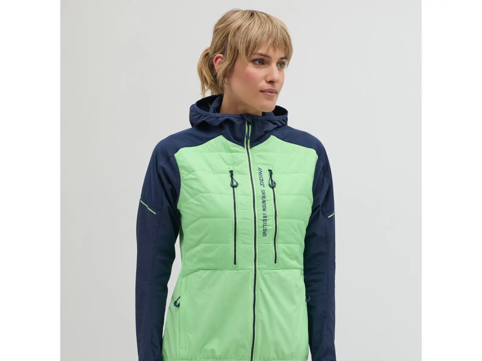Silvini Asprino dámska skialpová bunda Green/Navy