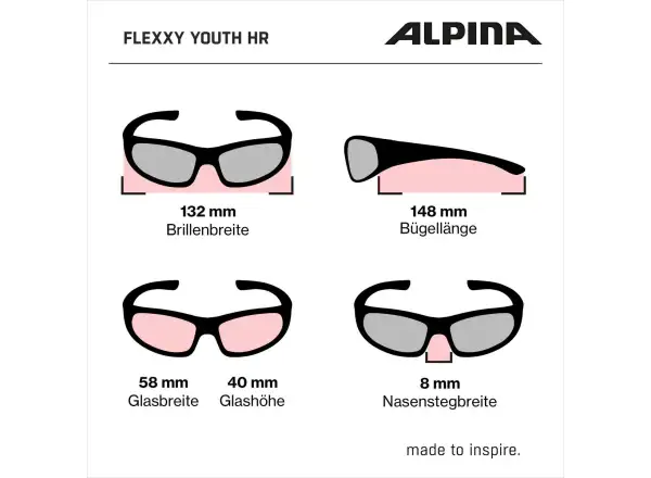 Alpina Flexxy Youth HR detské okuliare Blue-Red Matt/Blue mirror