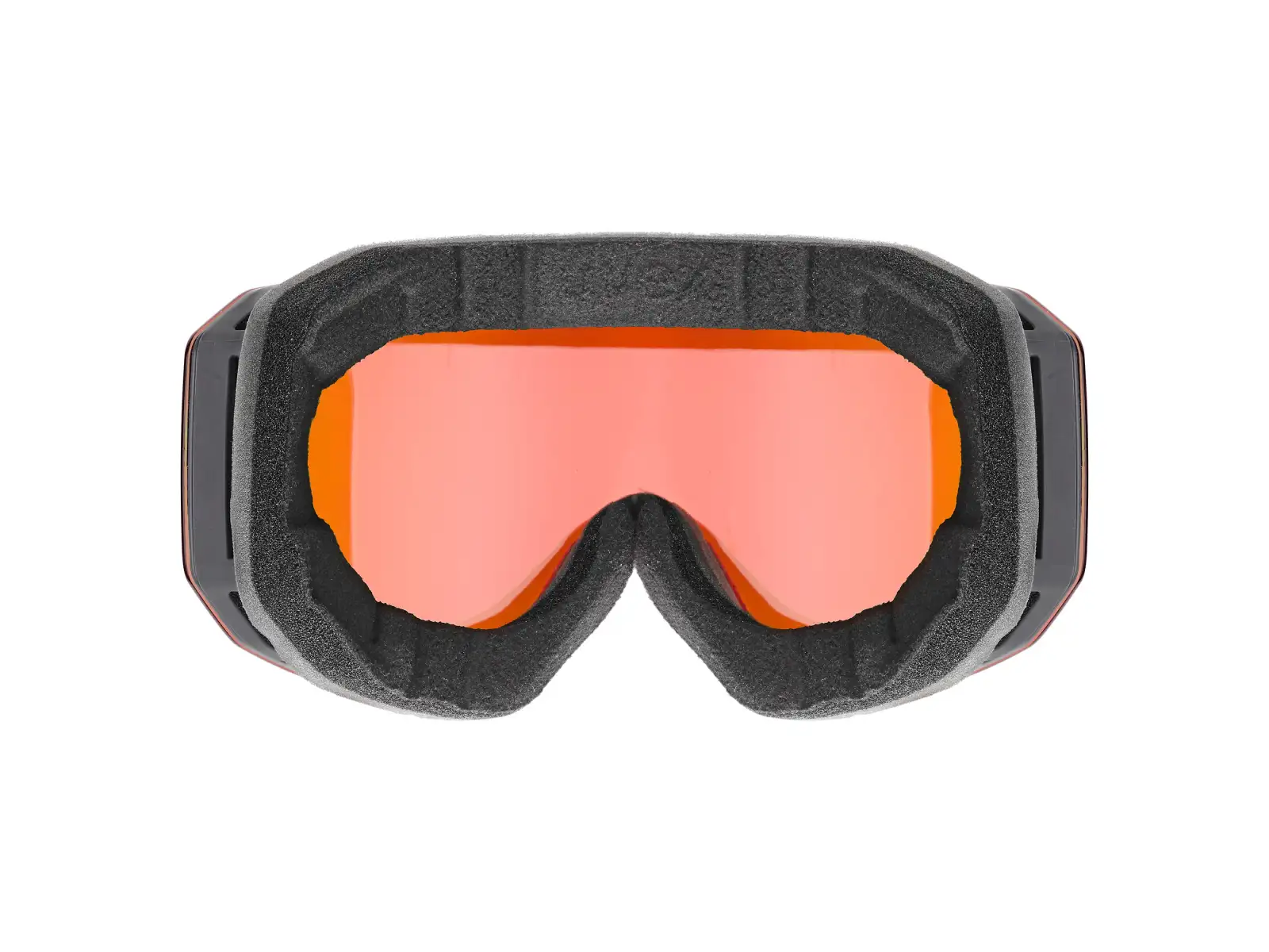 Uvex Evidnt Attract lyžiarske okuliare black matt/red-orange