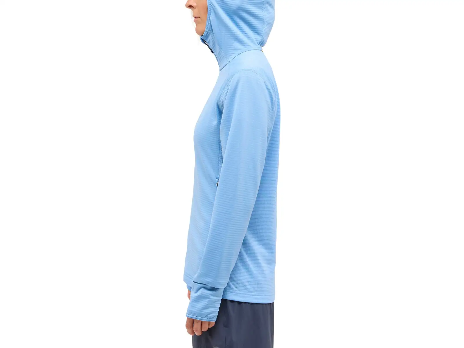 Haglöfs L.I.M Mid Multi Hood dámska mikina s kapucňou svetlo modrá
