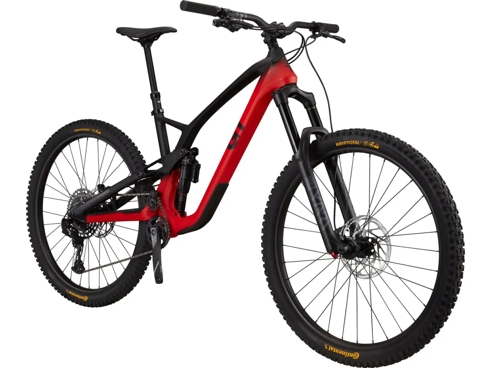 GT Force 29 Carbon Elite celoodpružený horský bicykel Red