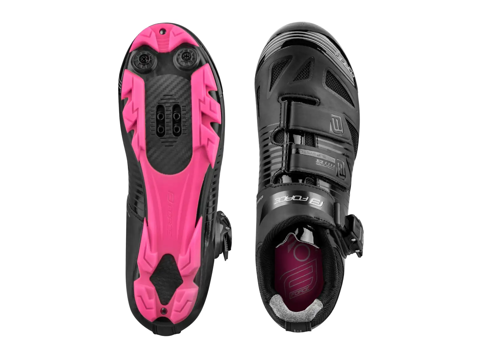 Force MTB Turbo lady dámske tretry čierna/ružová