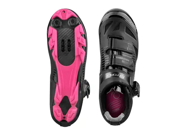 Force MTB Turbo lady dámske tretry čierna/ružová