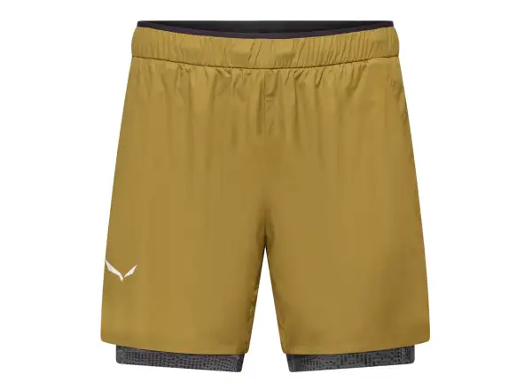 Salewa Pedroc Durastretch 2v1 pánske kraťasy Olive Oil