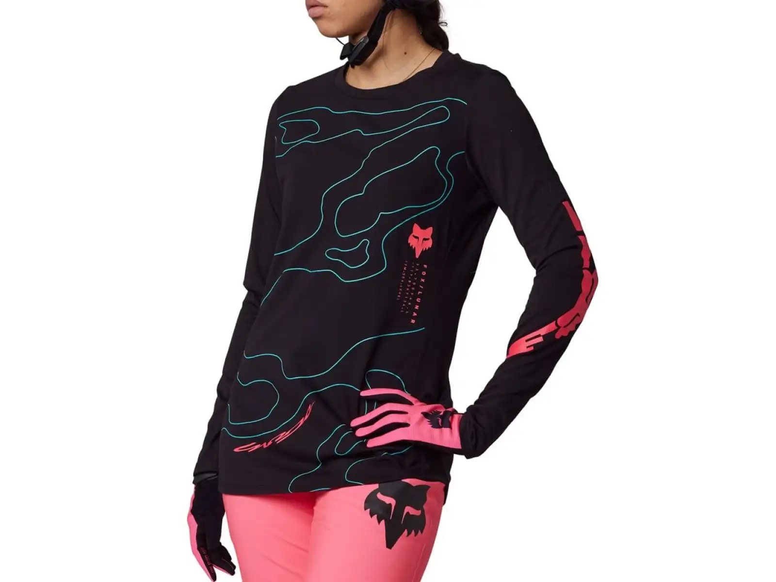 Fox W Ranger Mid Ls Lunar dámsky dres dlhý rukáv Black