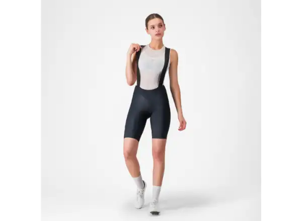 Castelli Prima 2 DT dámske kraťasy s trakmi Black/Black