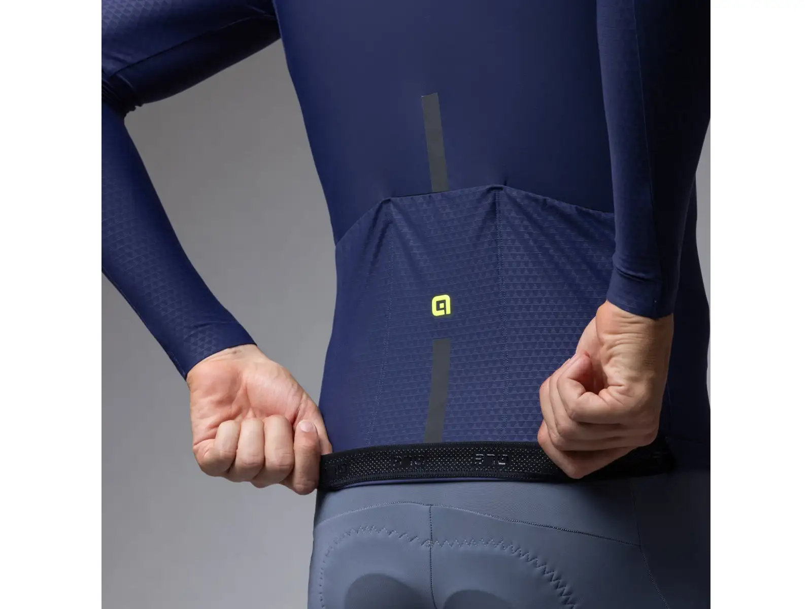 Alé R-EV1 Warm Race pánsky zateplený cyklistický dres Blueish
