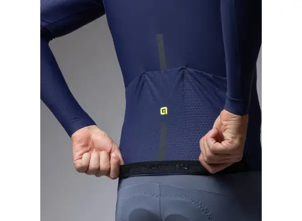 Alé R-EV1 Warm Race pánsky zateplený cyklistický dres Blueish