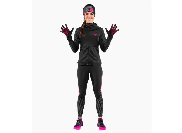 Dynafit Reflective dámske legíny Black Out/Pink Glo