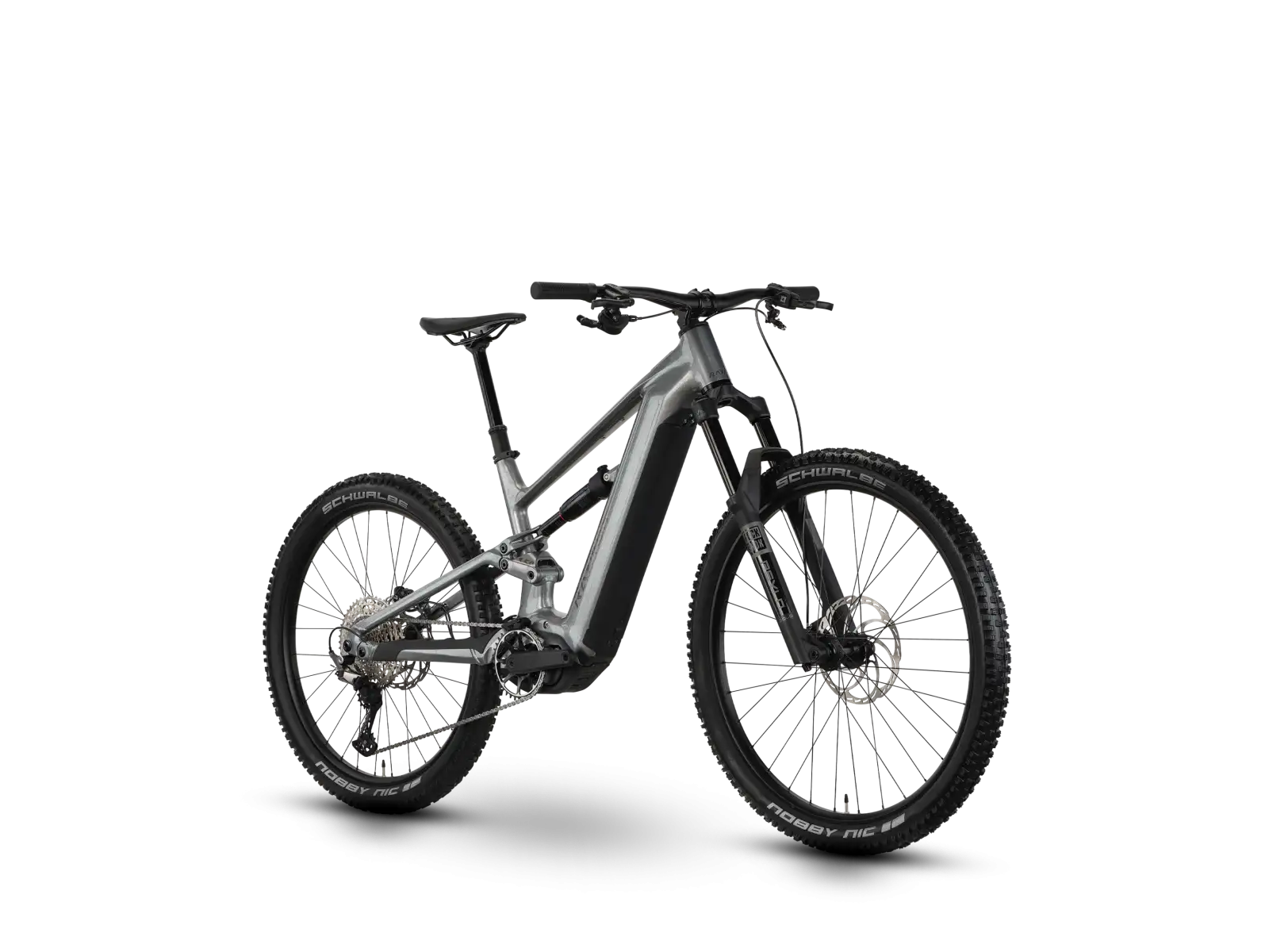 Raymon Ravor Comp darksilver marble celoodpružené elektrobicykel