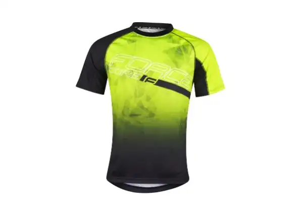 Force Core MTB dres s krátkym rukávom fluo/čierna