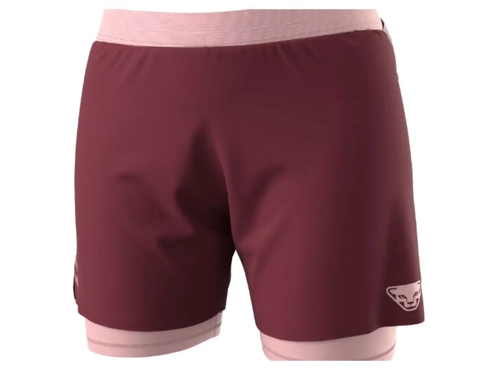 Dynafit Alpine Pro 2v1 dámske bežecké kraťasy Burgundy