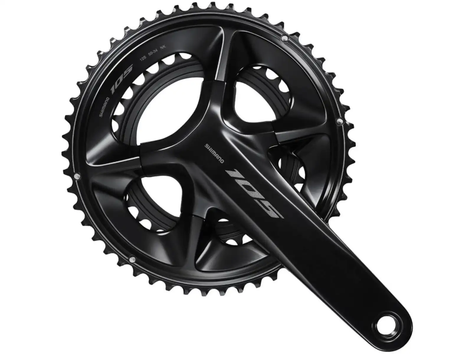 Shimano 105 FC-R7100 2x12sp. cestné kľuky 50x34 zubov čierna