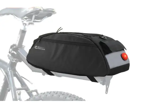 Compass cyklotaška na zadný nosič s LED svetlom