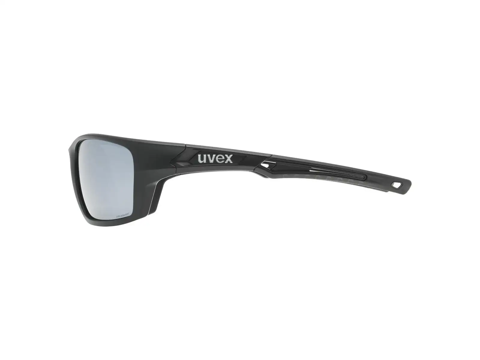 Uvex Sportstyle 232 P okuliare Black Mat Red/Polavision Mirror Silver