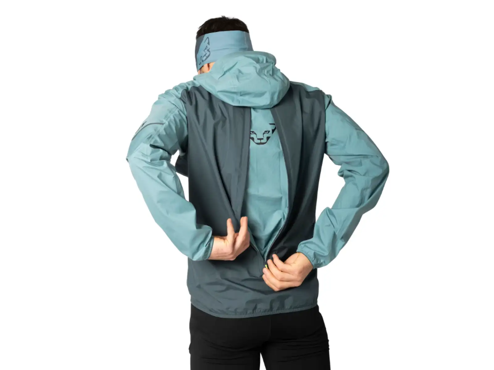 Dynafit Alpine 3 L pánska bežecká bunda Smoke Blue