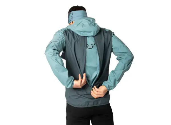 Dynafit Alpine 3 L pánska bežecká bunda Smoke Blue