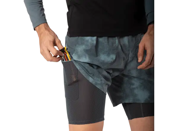 Dynafit Trail Reflective 2v1 pánske bežecké kraťasy Cinder