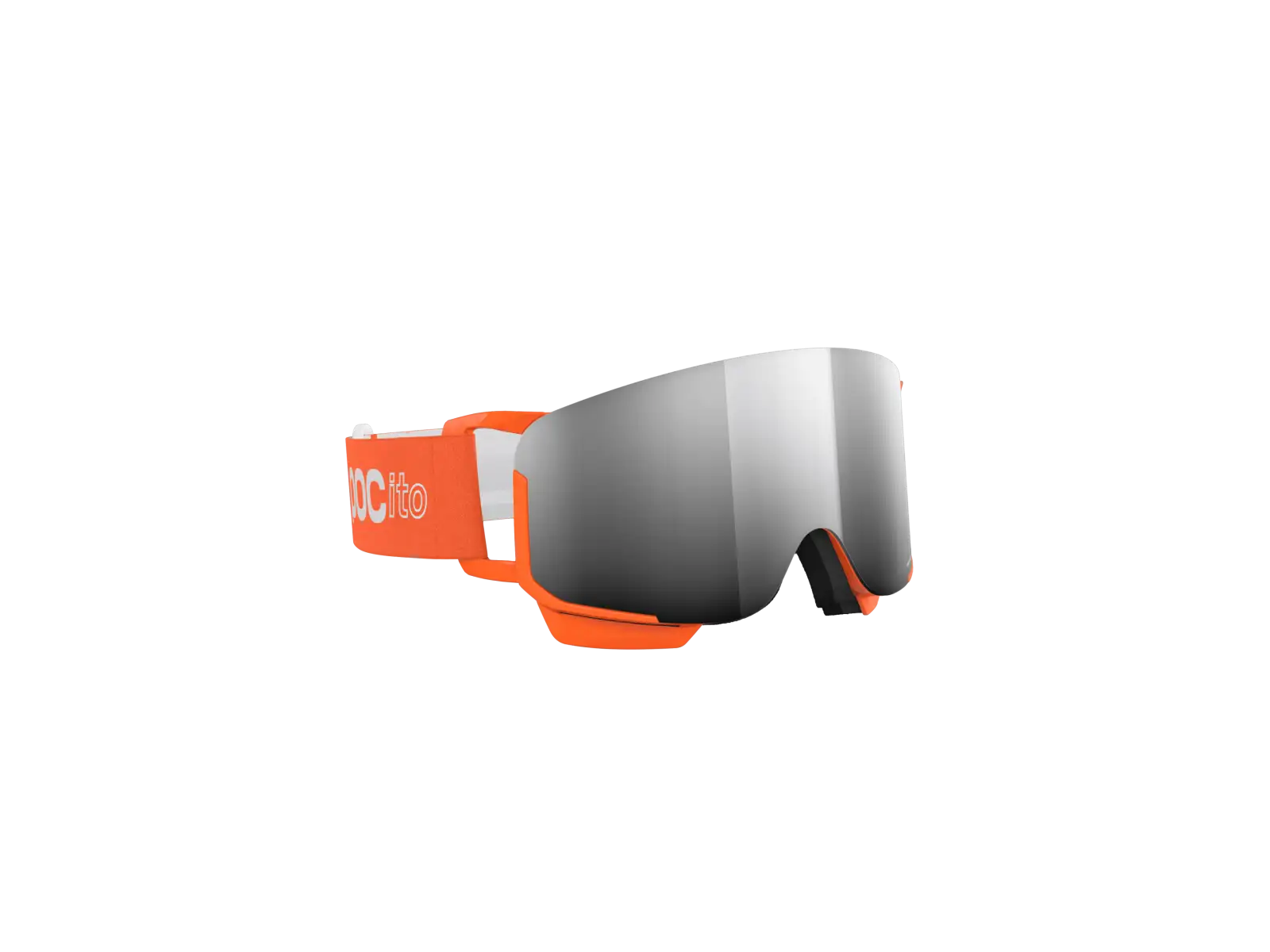 POC POCito Nexal detské lyžiarske okuliare Fluorescent Orange/Partly Sunny Silver