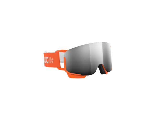 POC POCito Nexal detské lyžiarske okuliare Fluorescent Orange/Partly Sunny Silver
