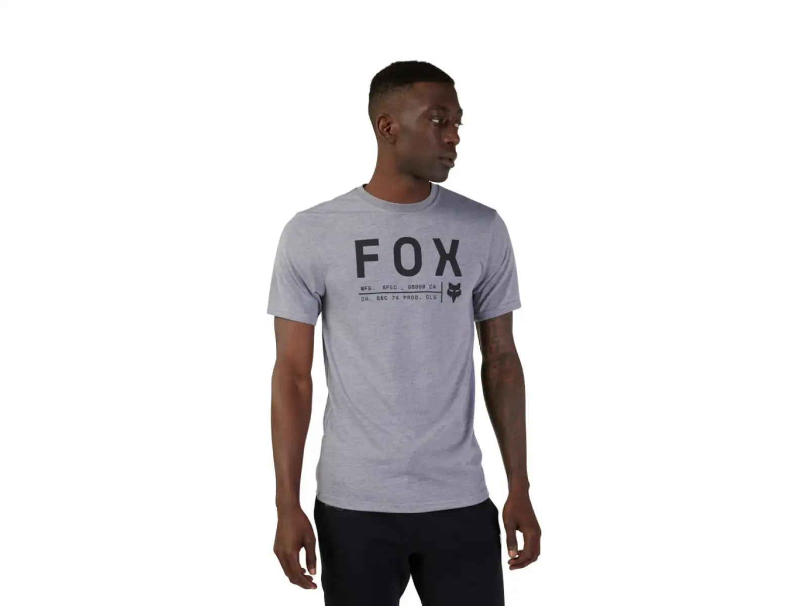 Fox Non Stop pánske tričko krátky rukáv Heather Graphite
