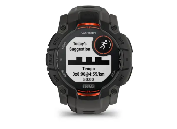 Garmin Instinct 3 Solar 50 mm inteligentné hodinky Black/Charcoal remienok
