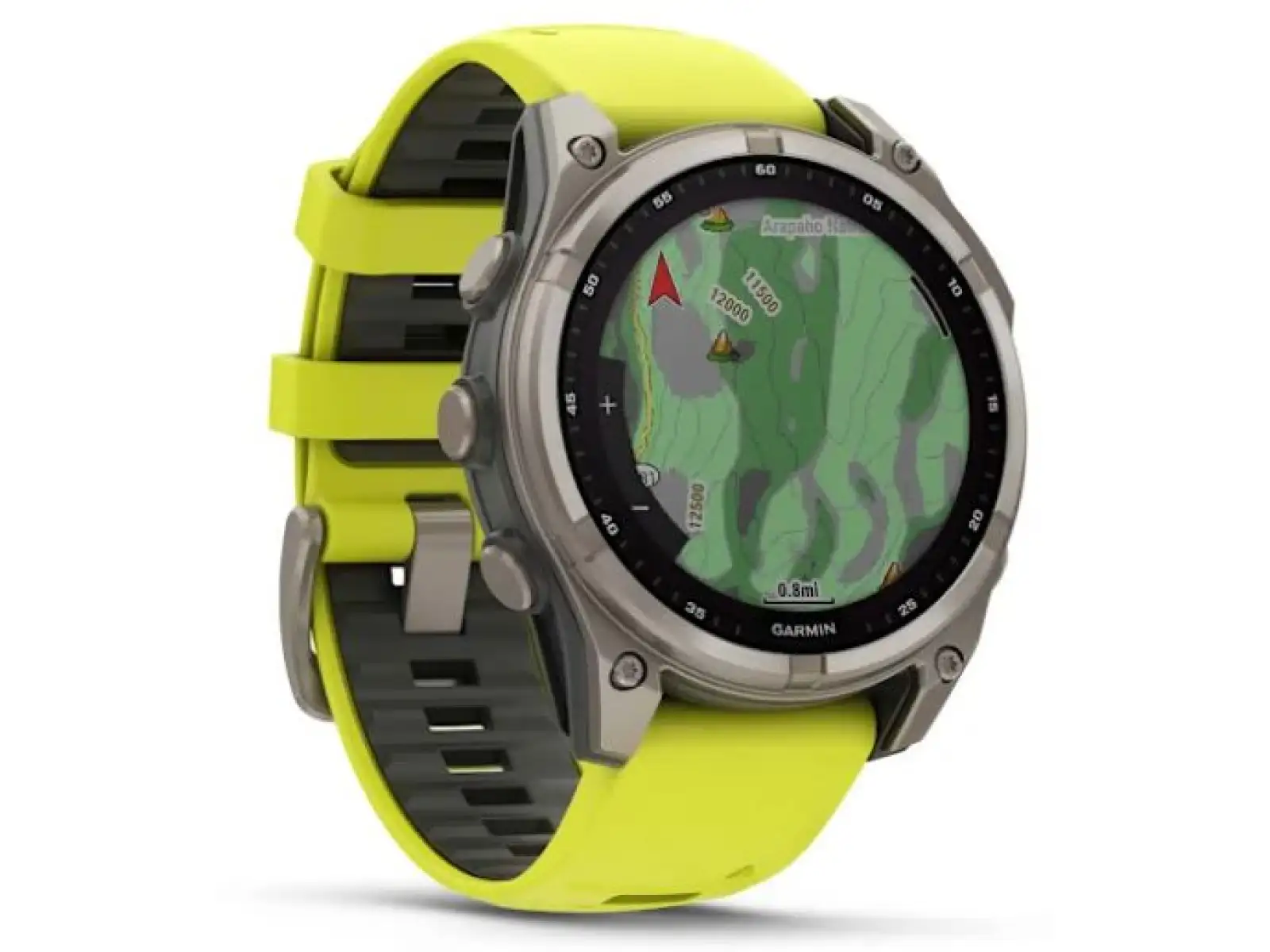 Garmin fenix 8 - 51 mm Solar Sapphire inteligentné hodinky Titanium Yellow/Graphite