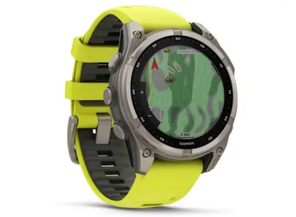 Garmin fenix 8 - 51 mm Solar Sapphire inteligentné hodinky Titanium Yellow/Graphite