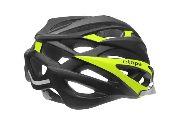 Etape Magnum cyklistická prilba čierna/žltá fluo mat